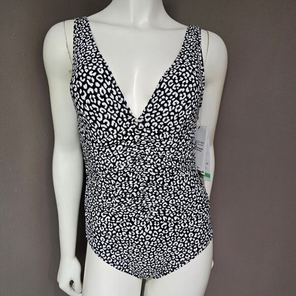 Coco Reef Contours Solitaire Printed One-Piece Swimsuit - Picture 2 of 12